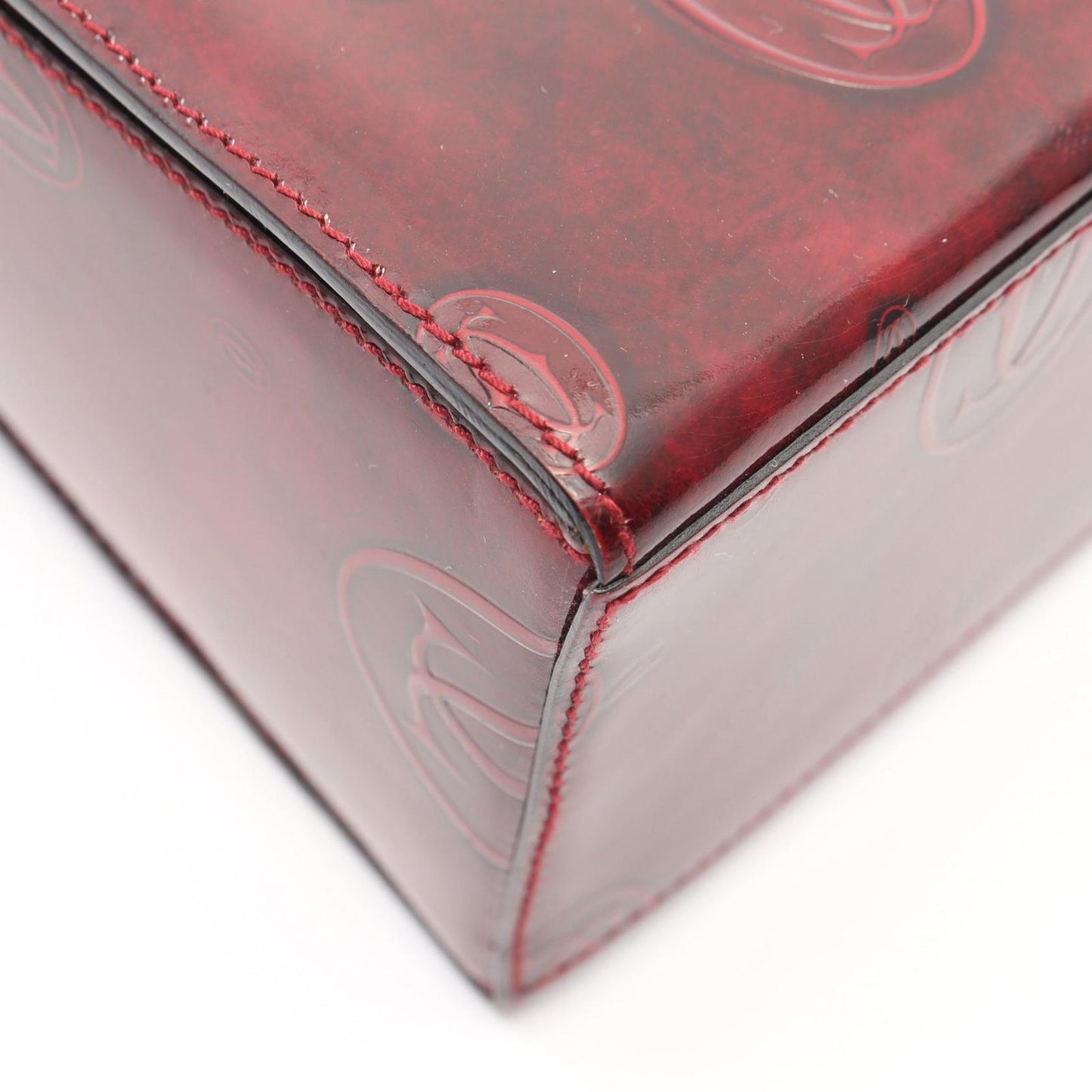 Cartier Handbag Happy Birthday Bordeaux Leather — view 7