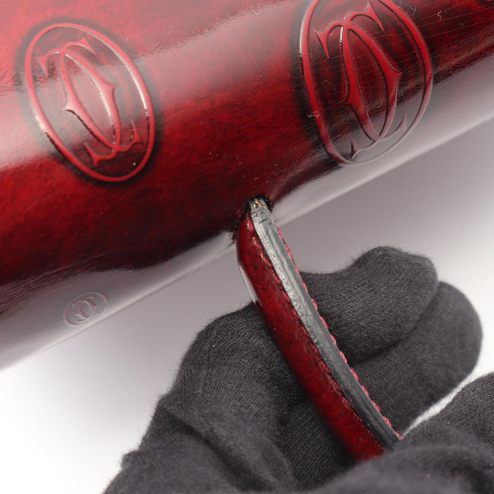 Cartier Handbag Happy Birthday Bordeaux Leather — view 9