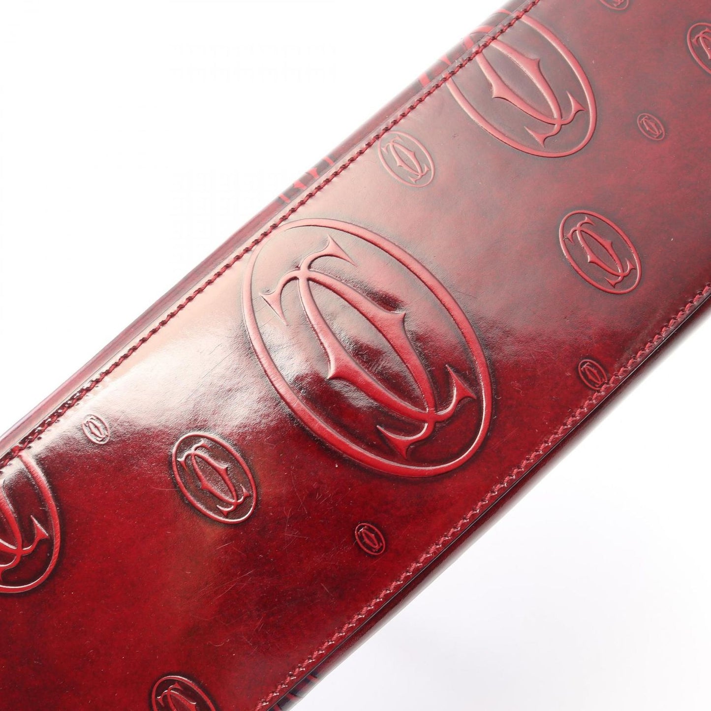 Cartier Handbag Happy Birthday Bordeaux Leather — view 8