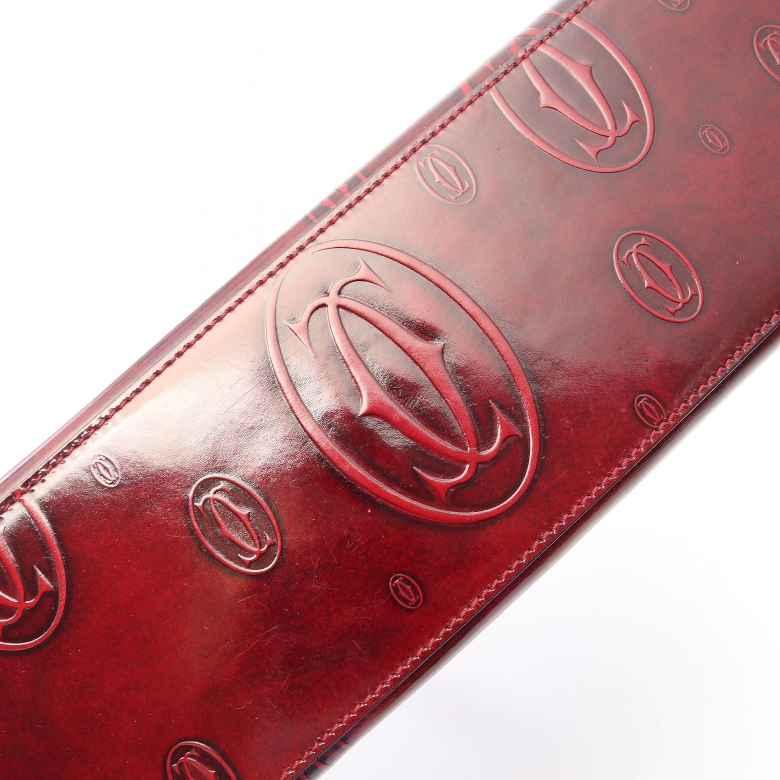 Cartier Handbag Happy Birthday Bordeaux Leather — view 8