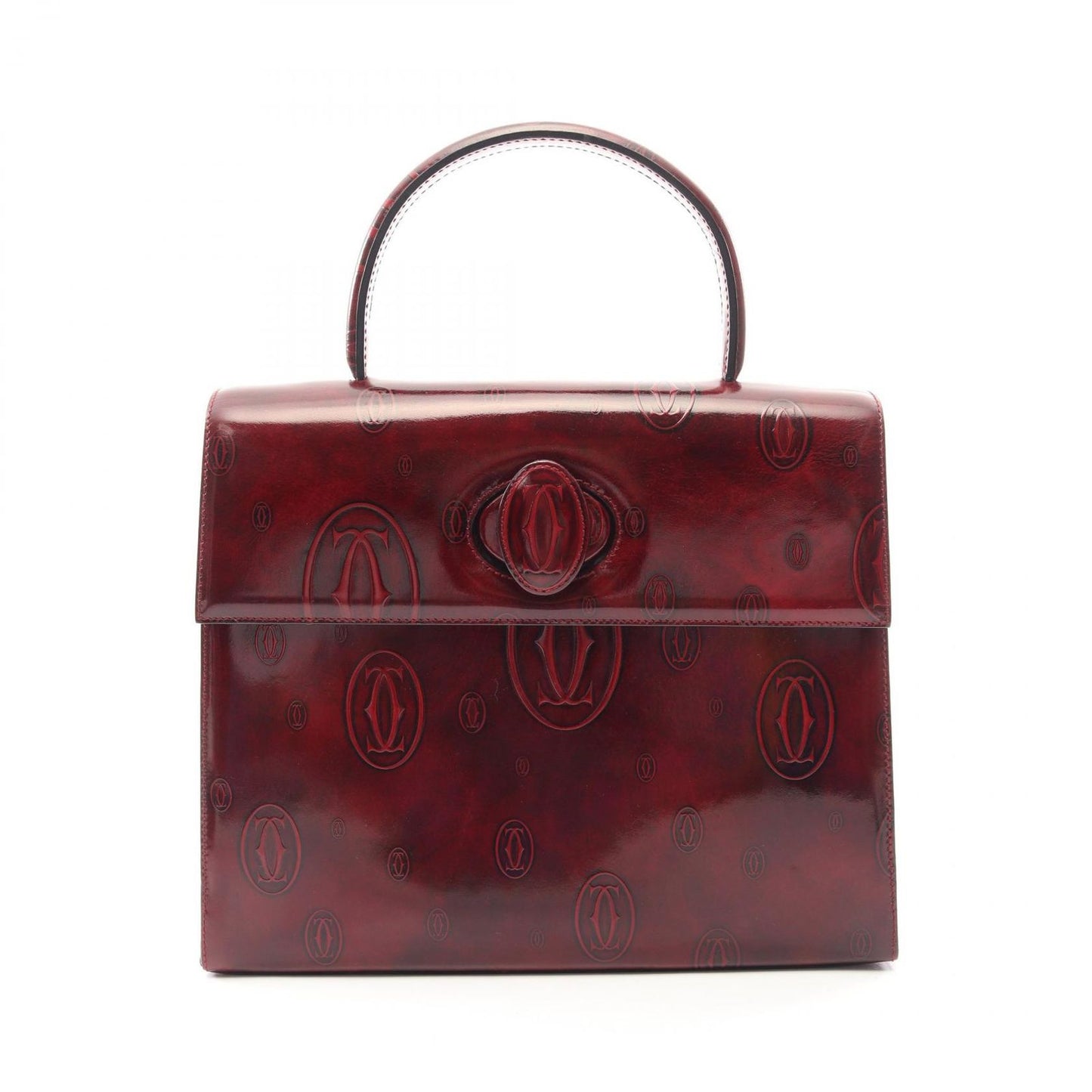 Cartier Handbag Happy Birthday Bordeaux Leather