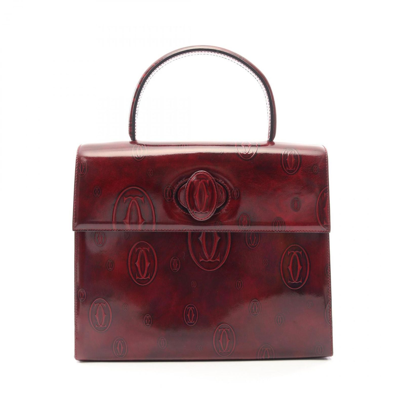 Cartier Handbag Happy Birthday Bordeaux Leather