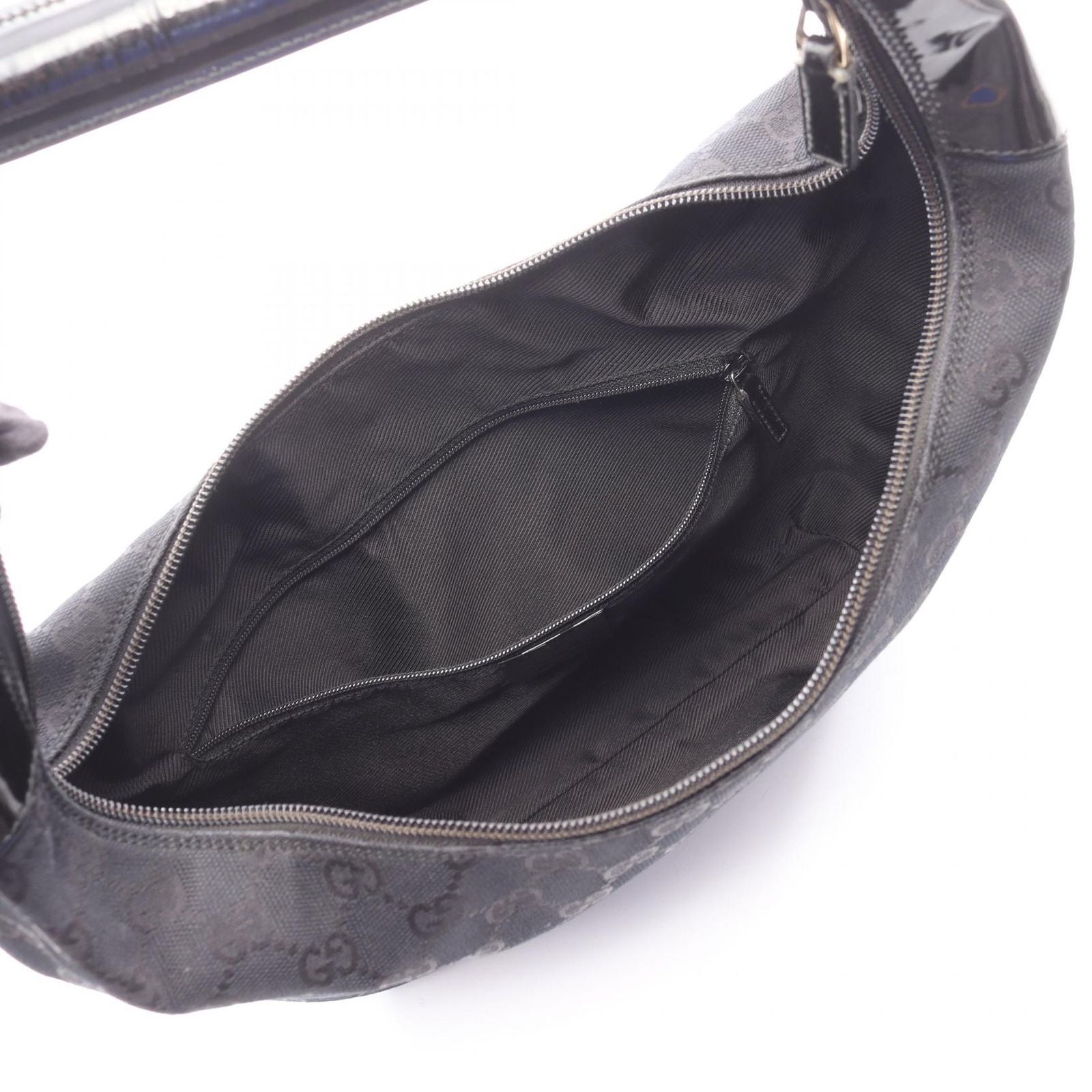 Gucci Shoulder Bag 001 Black Nylon Patent — view 3