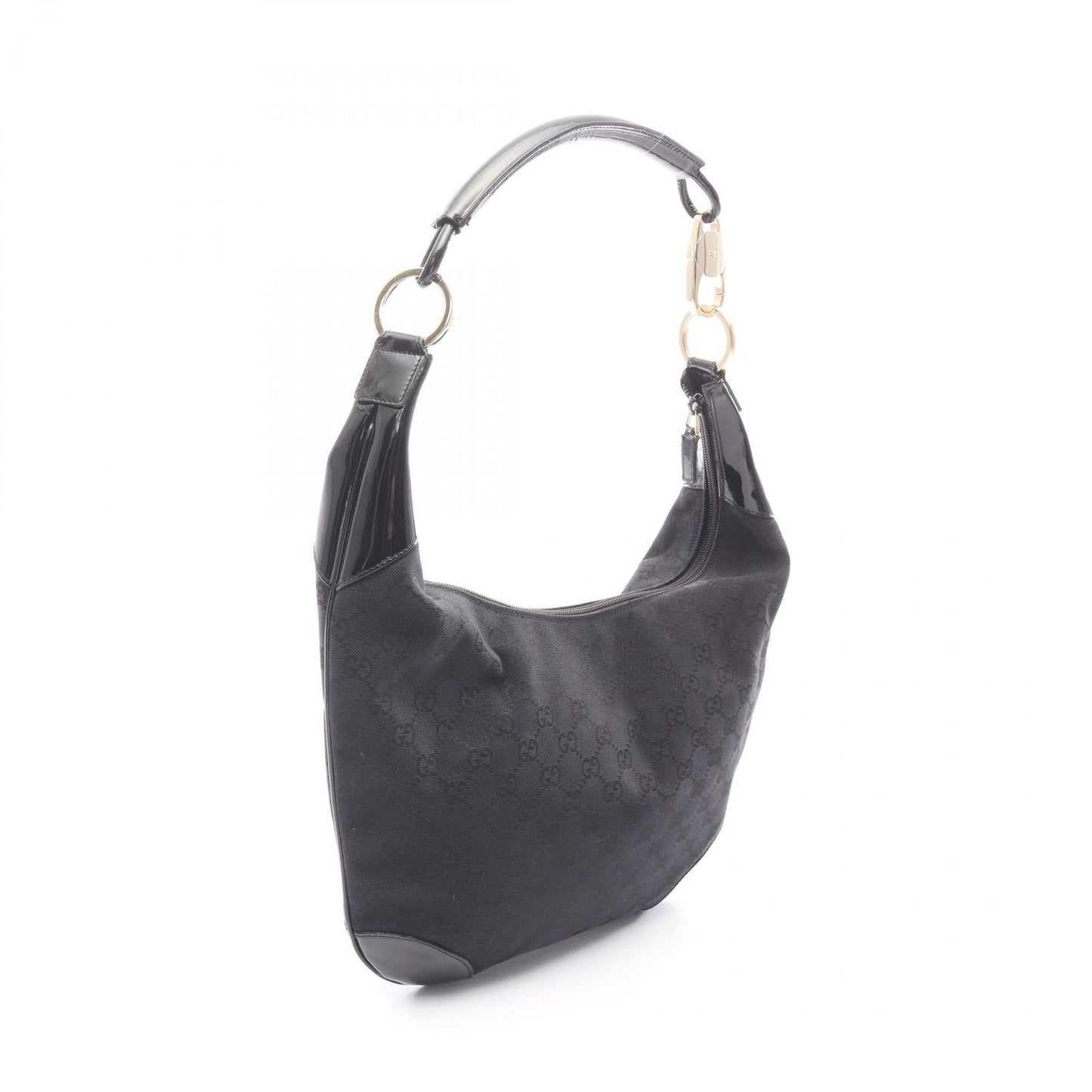 Gucci Shoulder Bag 001 Black Nylon Patent — view 2
