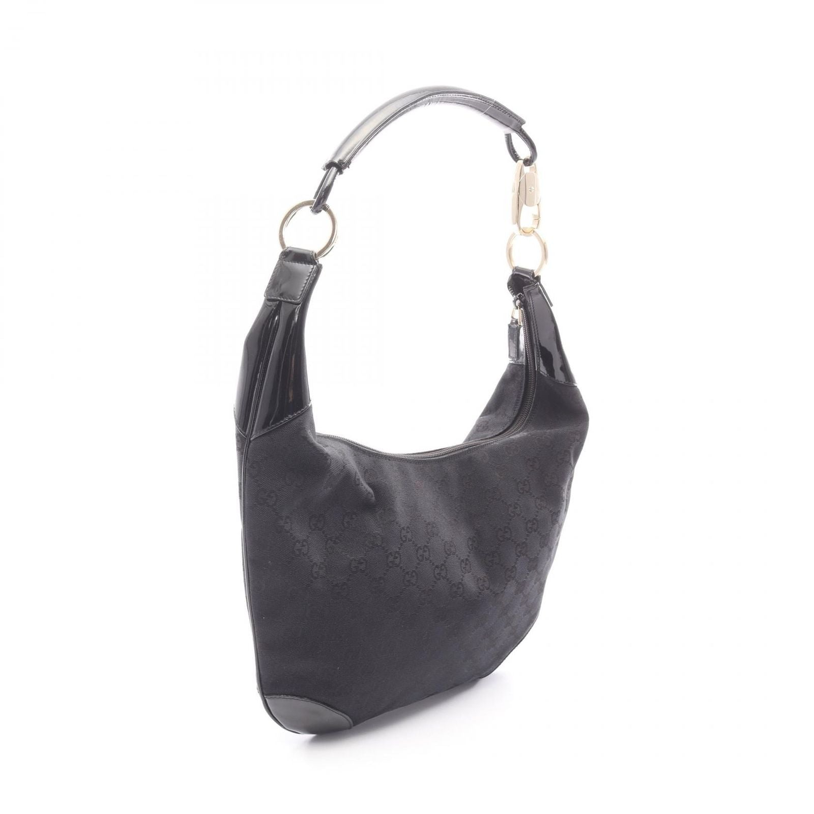 Gucci Shoulder Bag 001 Black Nylon Patent — view 2