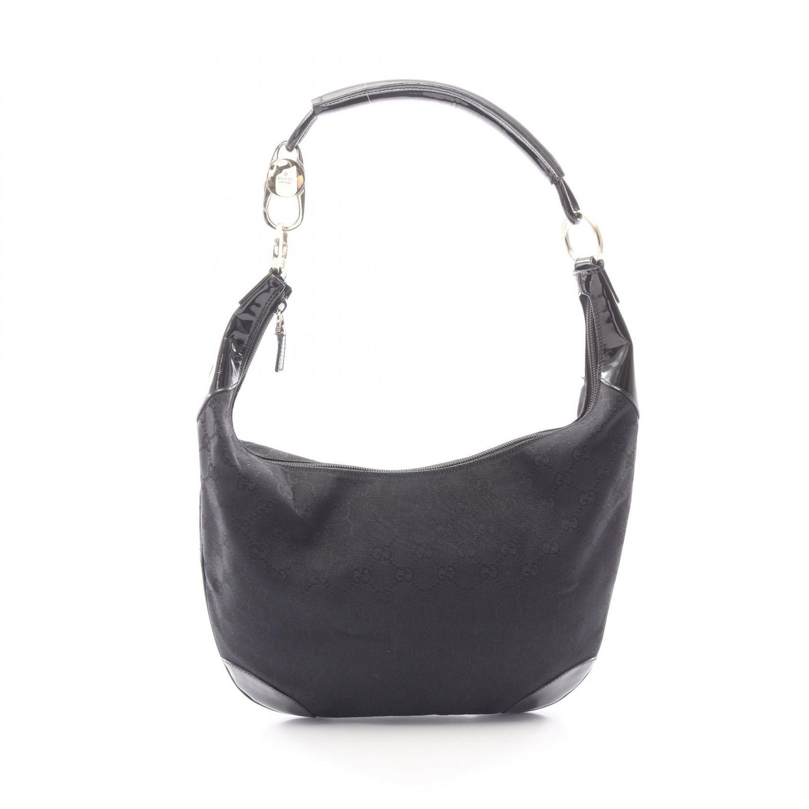 Gucci Shoulder Bag 001 Black Nylon Patent
