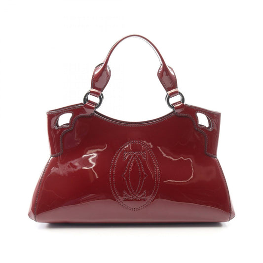 Cartier Handbag Multi SM Bordeaux Patent Leather
