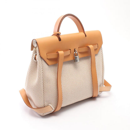 Hermes Backpack Herbag Dos PM Natural Ecru Leather — view 2