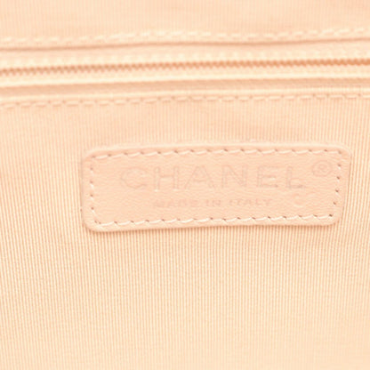 Chanel Shoulder Bag Pausa Lapausa Cruz Line White Light Pink Canvas Leather — view 4