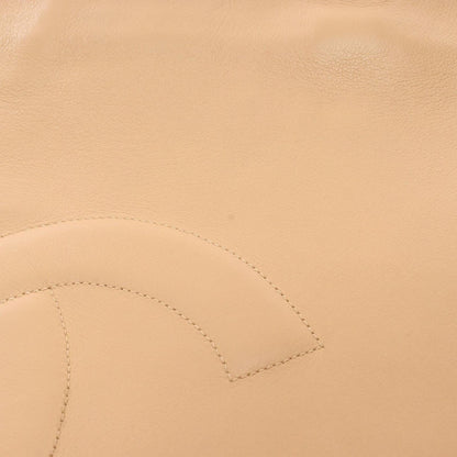 Chanel Tote Big CC Logo Beige Lambskin Jumbo CC Chain — view 8
