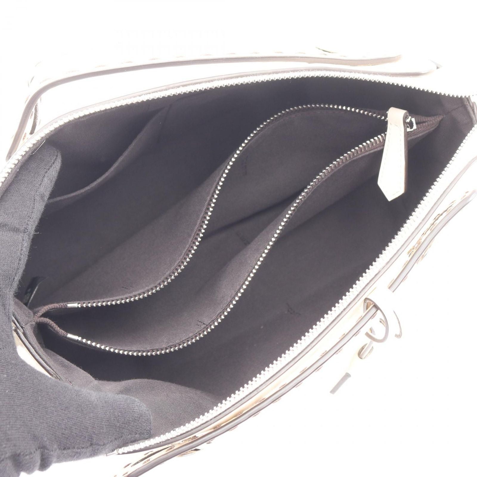 Fendi Handbag by the Way Medium 2-Way Off White Leather — view 3