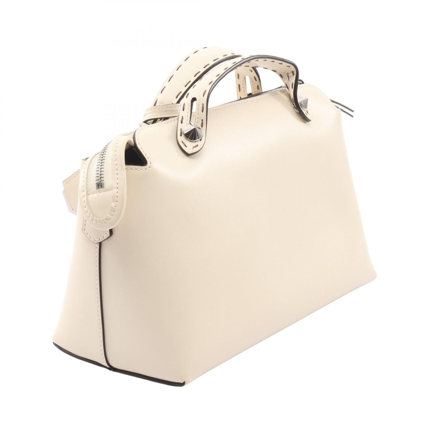 Fendi Handbag by the Way Medium 2-Way Off White Leather — view 2