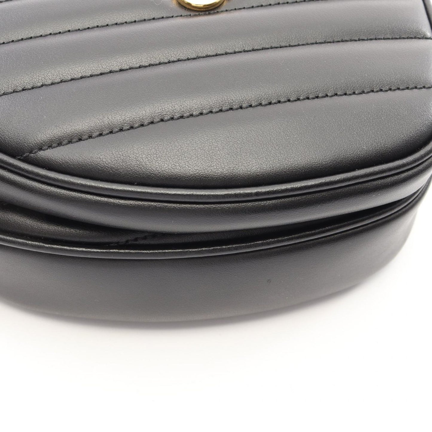 Gucci Shoulder Bag Interlocking Heart Black Leather — view 5