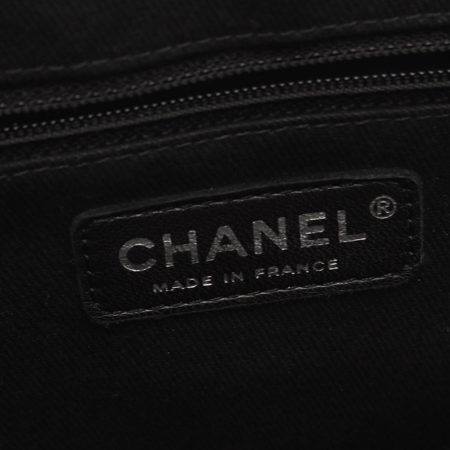 Chanel Shoulder Bag Quilted Black Caviar Leather Chain — view 4