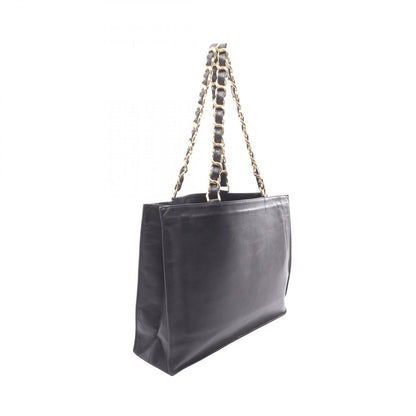 Chanel Tote Black Lambskin Jumbo CC Logo Chain — view 2
