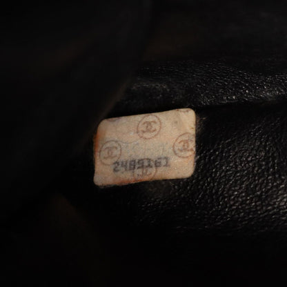 Chanel Tote Black Lambskin Jumbo CC Logo Chain — view 5