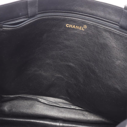 Chanel Tote Black Lambskin Jumbo CC Logo Chain — view 7