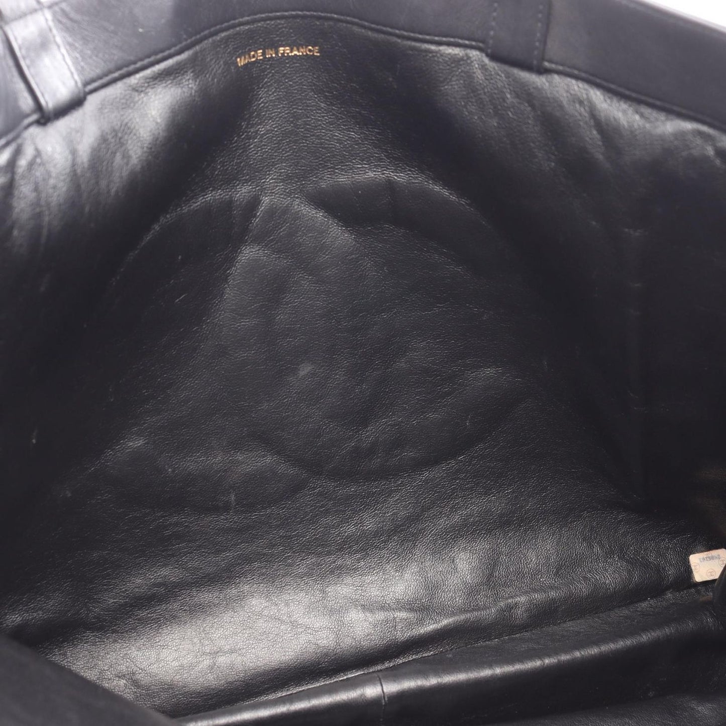 Chanel Tote Black Lambskin Jumbo CC Logo Chain — view 6