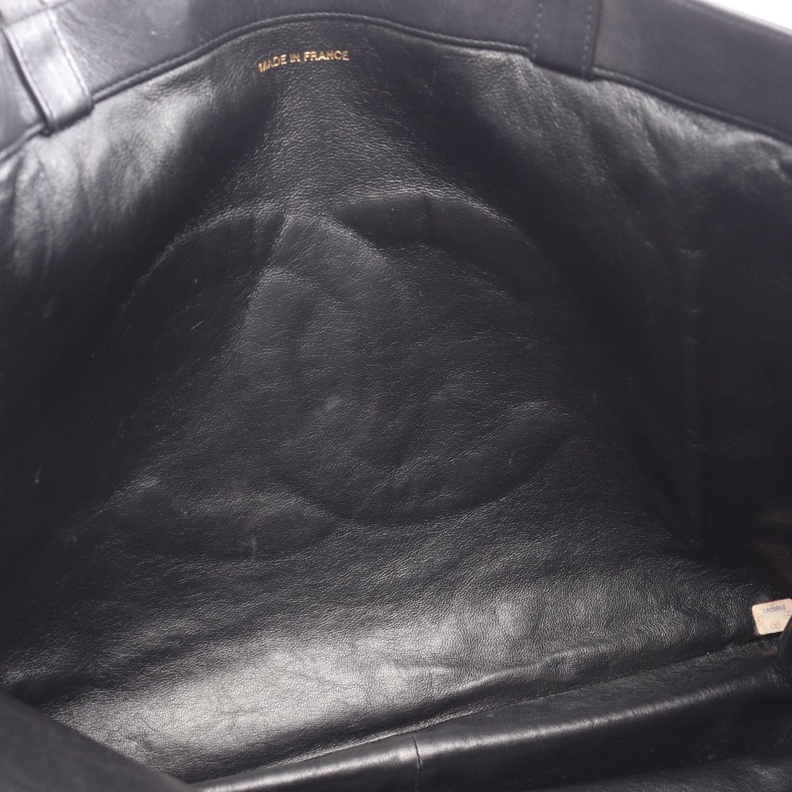 Chanel Tote Black Lambskin Jumbo CC Logo Chain — view 6