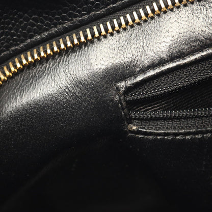 Chanel Tote Medallion Black Caviar Leather — view 7