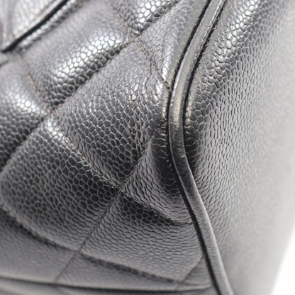 Chanel Tote Medallion Black Caviar Leather — view 9