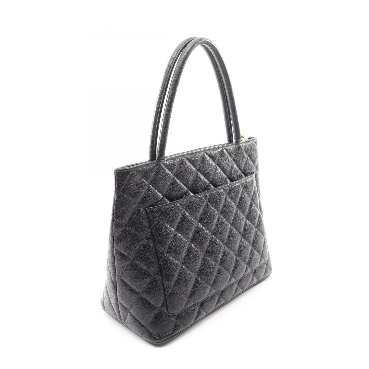 Chanel Tote Medallion Black Caviar Leather — view 2