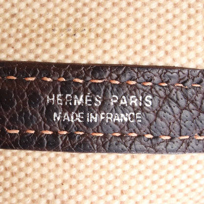 Hermes Tote Garden Party PM Ecru Brown Leather — view 4