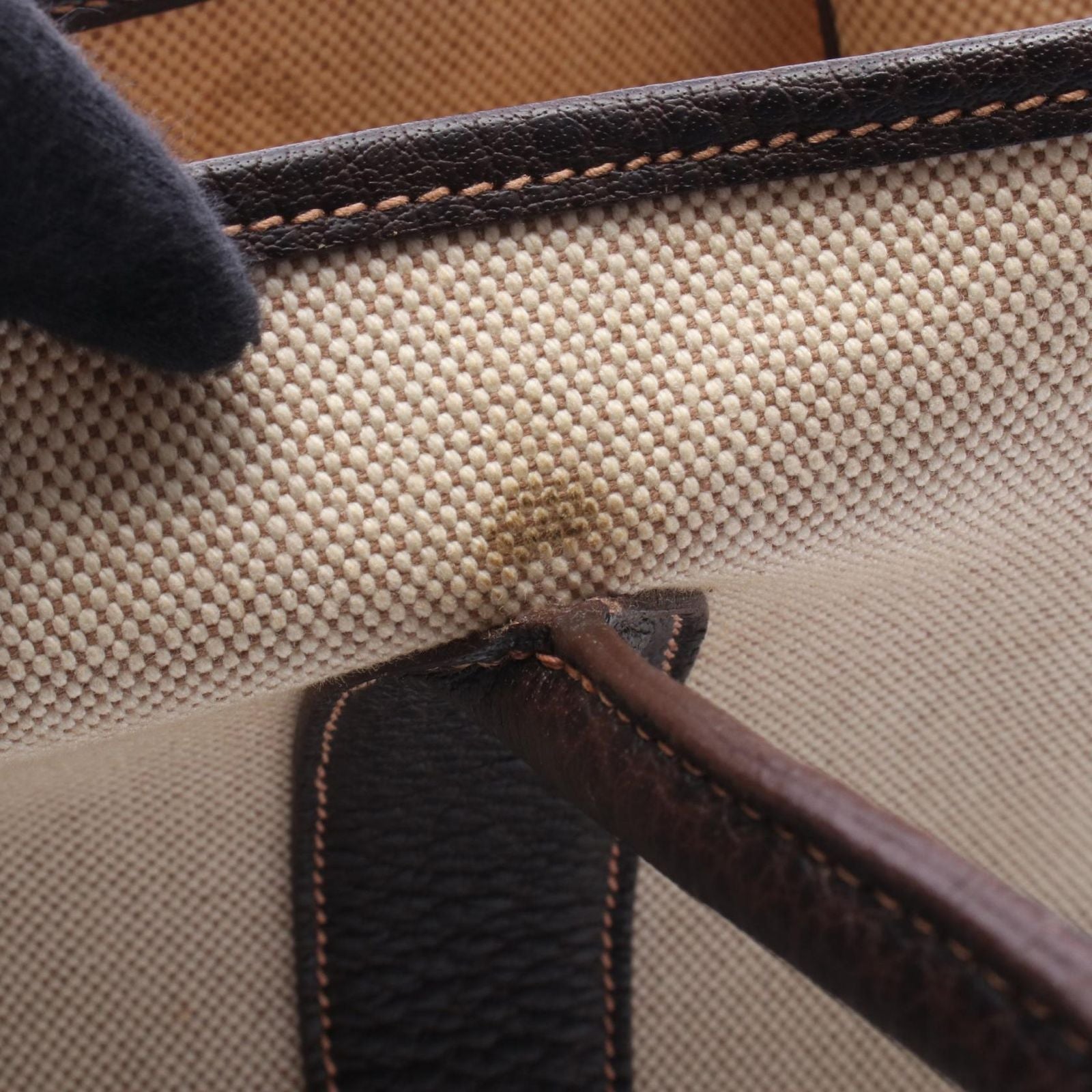 Hermes Tote Garden Party PM Ecru Brown Leather — view 9