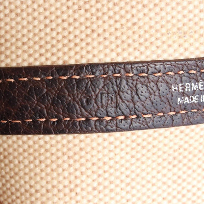 Hermes Tote Garden Party PM Ecru Brown Leather — view 5