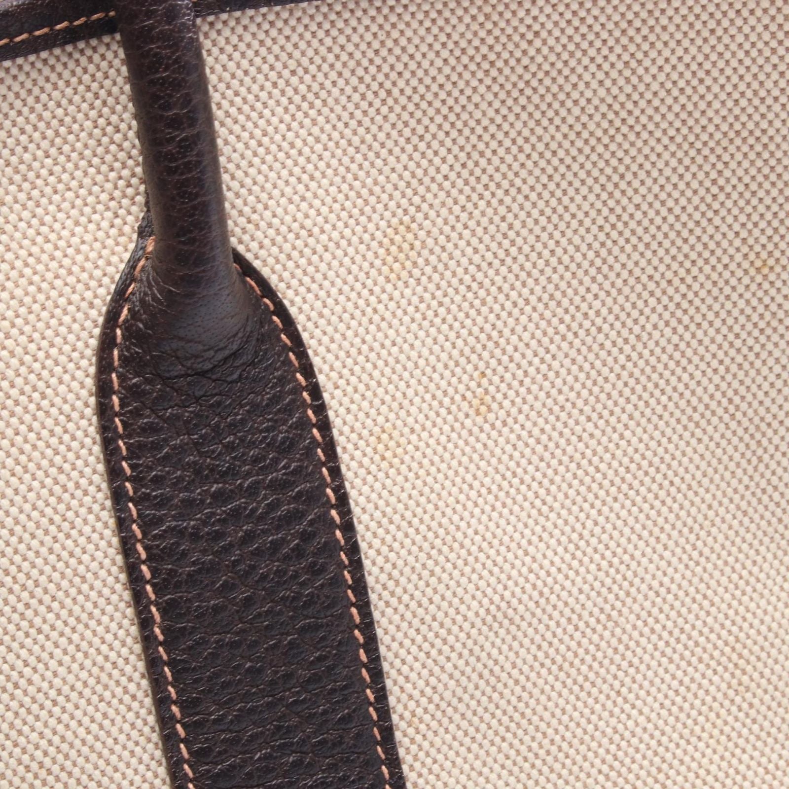 Hermes Tote Garden Party PM Ecru Brown Leather — view 7