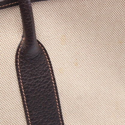 Hermes Tote Garden Party PM Ecru Brown Leather — view 7