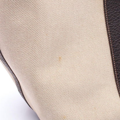 Hermes Tote Garden Party PM Ecru Brown Leather — view 8