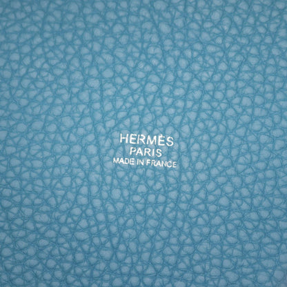 Hermes Handbag Picotin Lock PM Blue Jean — view 4