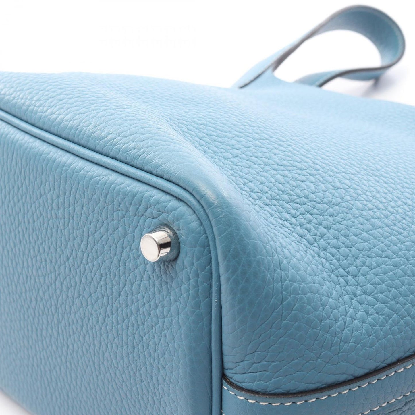 Hermes Handbag Picotin Lock PM Blue Jean — view 6