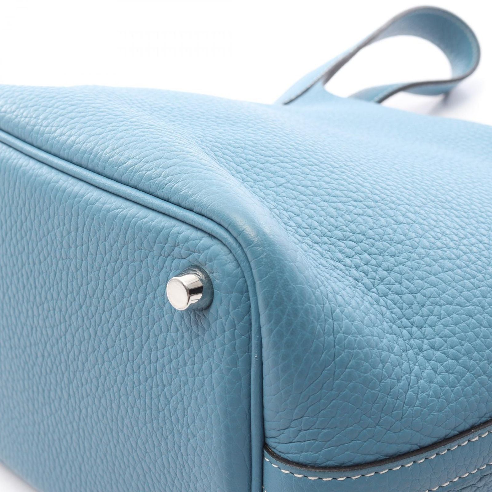 Hermes Handbag Picotin Lock PM Blue Jean — view 6