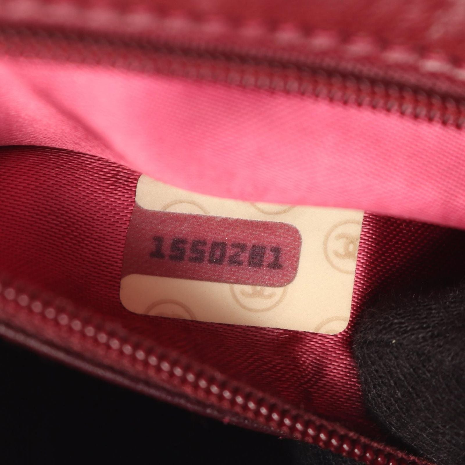 Chanel Shoulder Bag Quilted Wine Red Lambskin Diamond Stitch CC Logo Chain — view 5