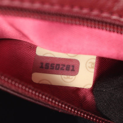 Chanel Shoulder Bag Quilted Wine Red Lambskin Diamond Stitch CC Logo Chain — view 5