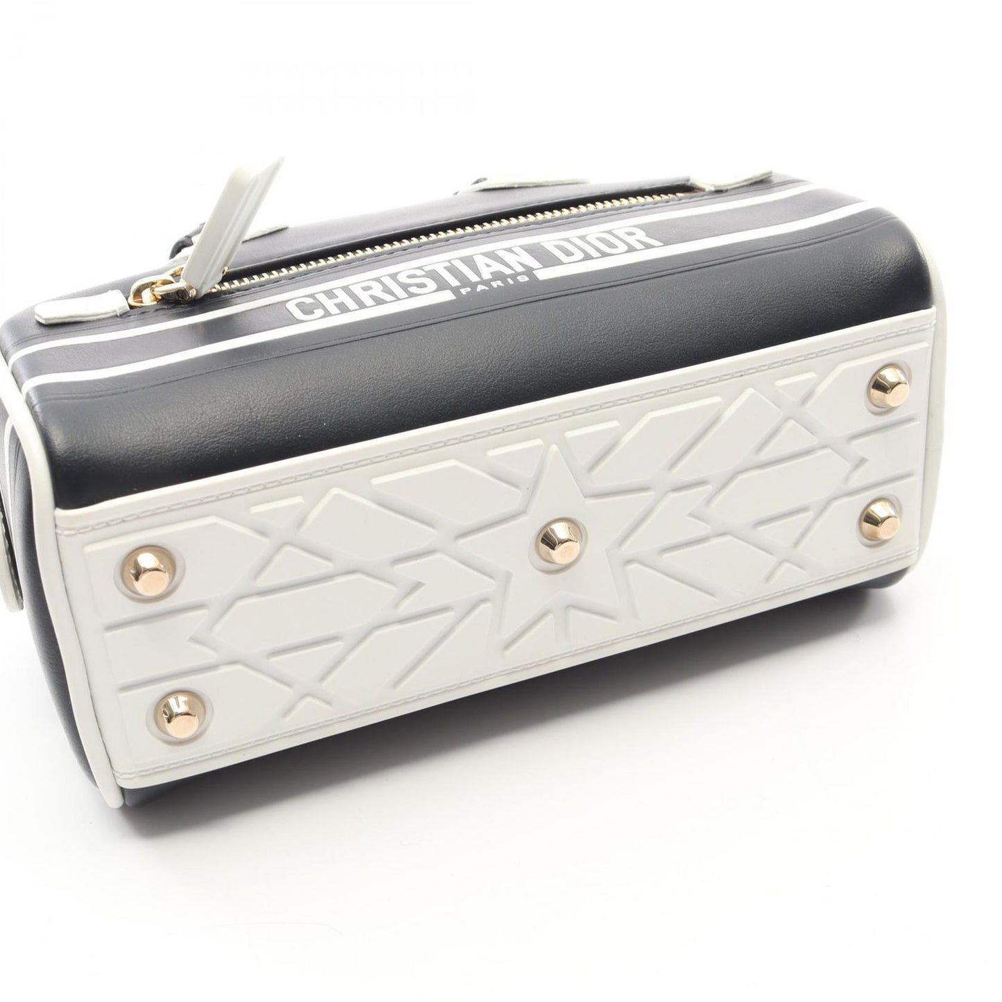 Dior Vibe Mini Bow Sling Bag 2-Way Black White Leather — view 5