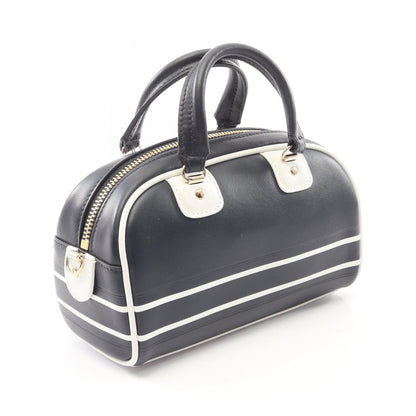 Dior Vibe Mini Bow Sling Bag 2-Way Black White Leather — view 2