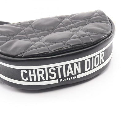 Dior Shoulder Bag Vibe Cannage 2-Way Black White Leather — view 7