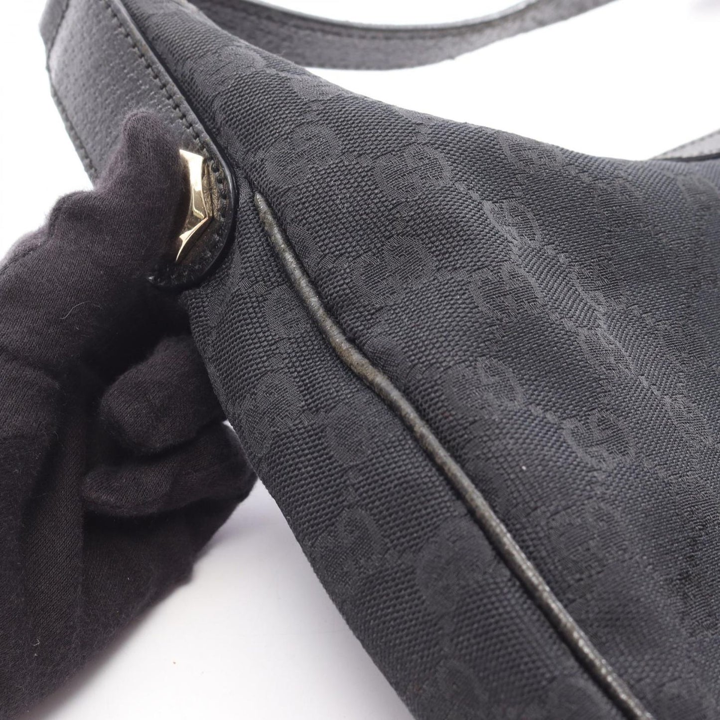 Gucci Shoulder Bag GG Canvas Black — view 9