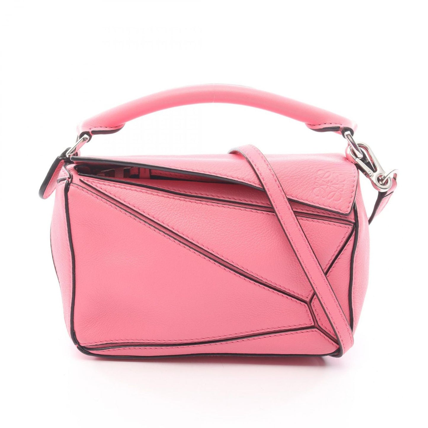 Loewe Handbag Puzzle Bag Mini 2-Way Pink Leather