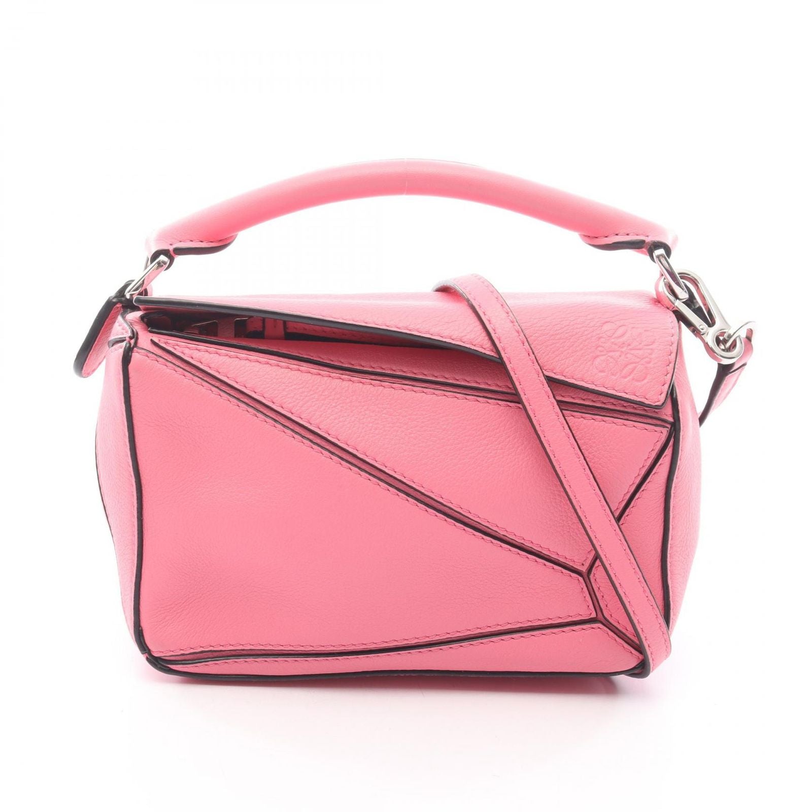 Loewe Handbag Puzzle Bag Mini 2-Way Pink Leather