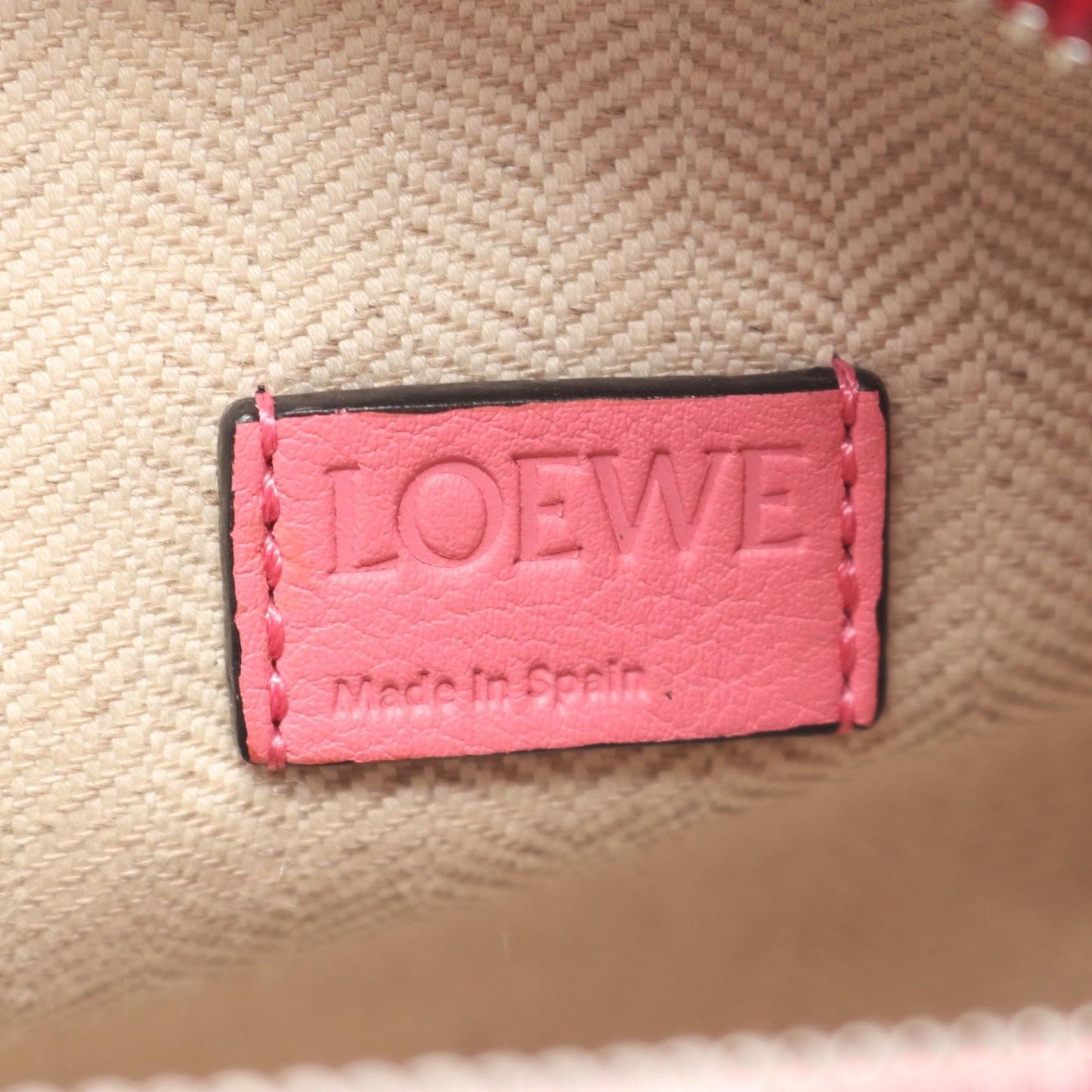 Loewe Handbag Puzzle Bag Mini 2-Way Pink Leather — view 4