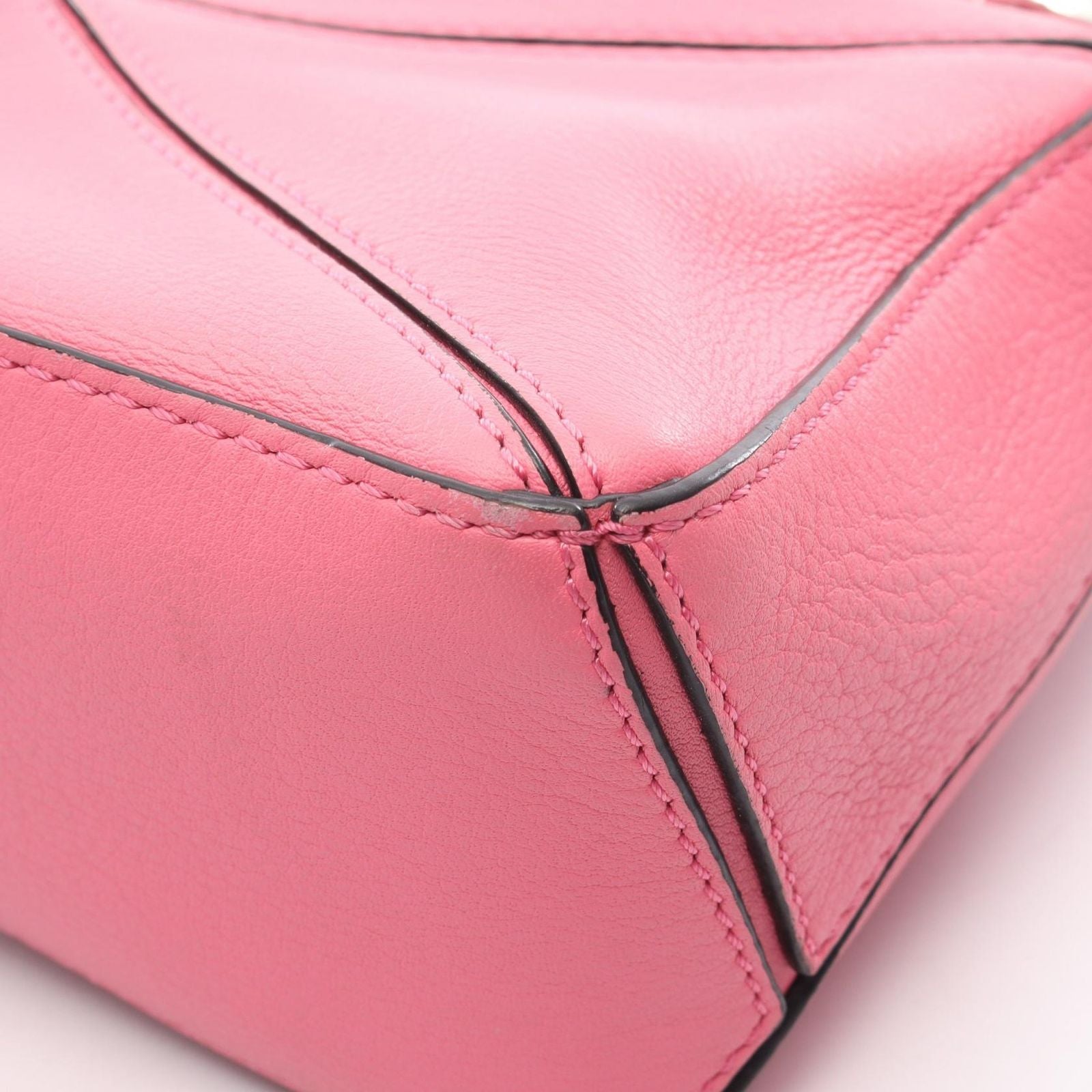 Loewe Handbag Puzzle Bag Mini 2-Way Pink Leather — view 6