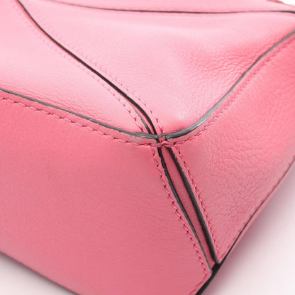 Loewe Handbag Puzzle Bag Mini 2-Way Pink Leather — view 6