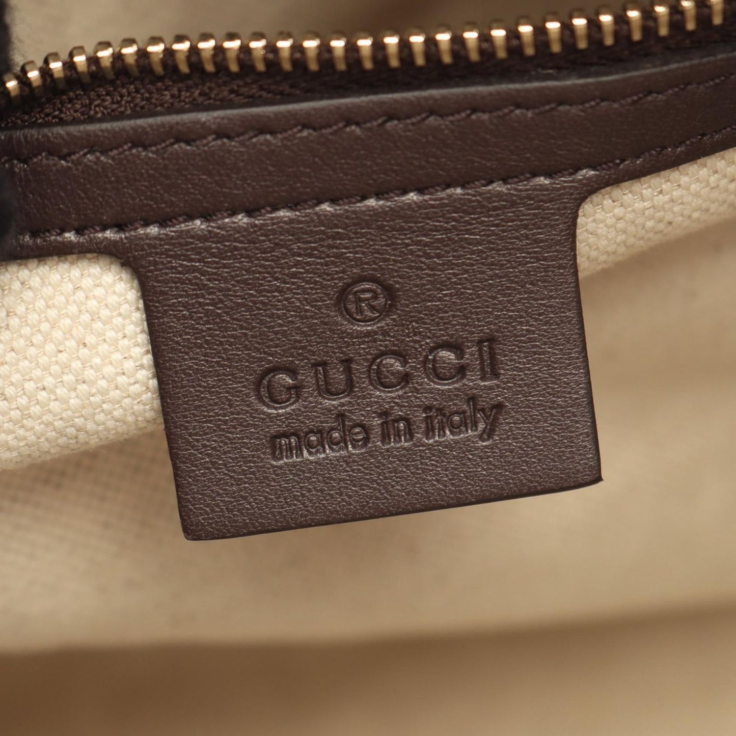 Gucci Handbag GG Supreme 2-Way Dark Brown Canvas Leather — view 4
