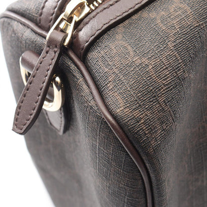Gucci Handbag GG Supreme 2-Way Dark Brown Canvas Leather — view 7