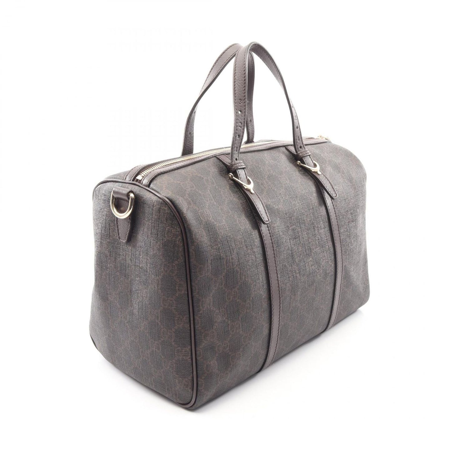 Gucci Handbag GG Supreme 2-Way Dark Brown Canvas Leather — view 2