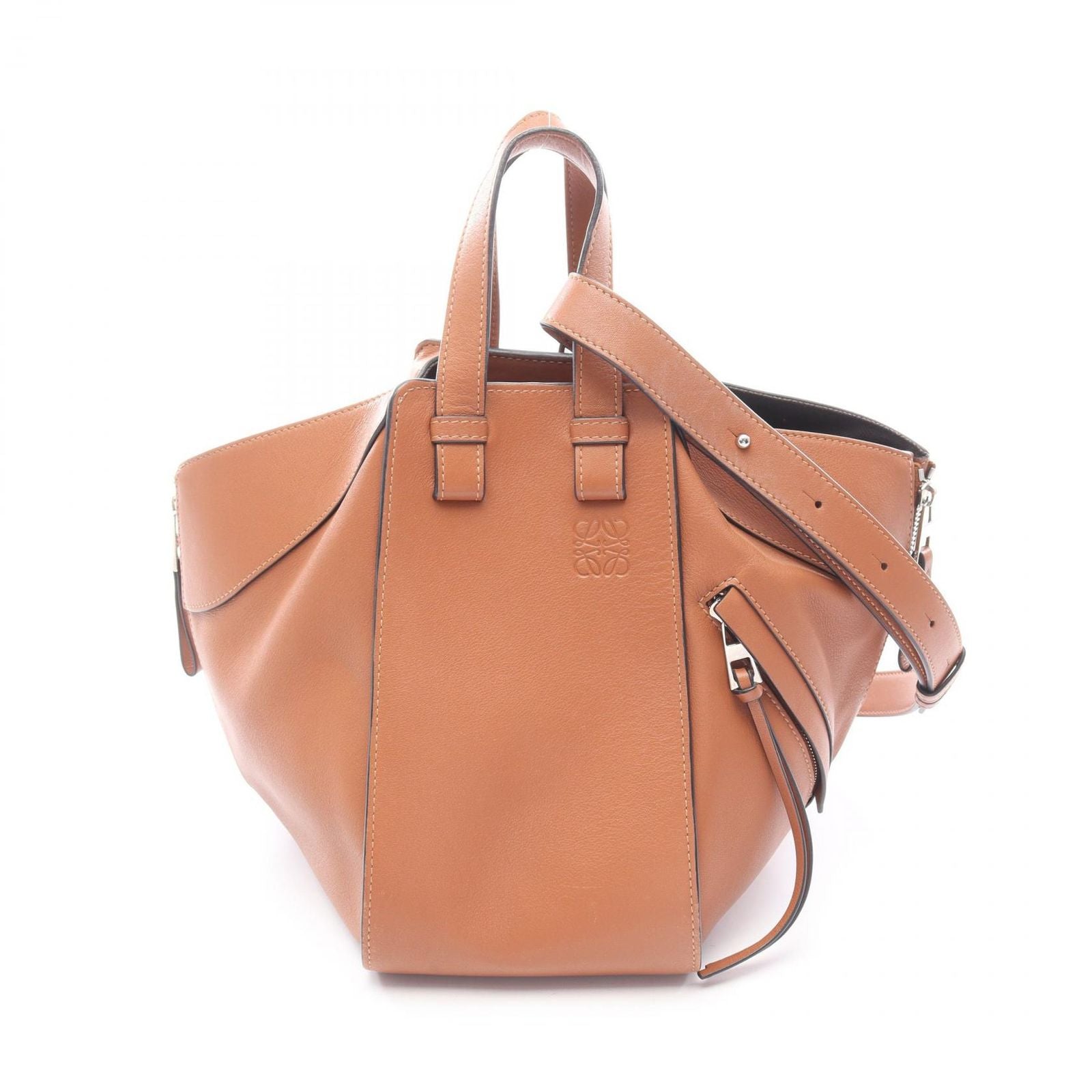 Loewe Handbag Hammock Small 2-Way Tan Leather